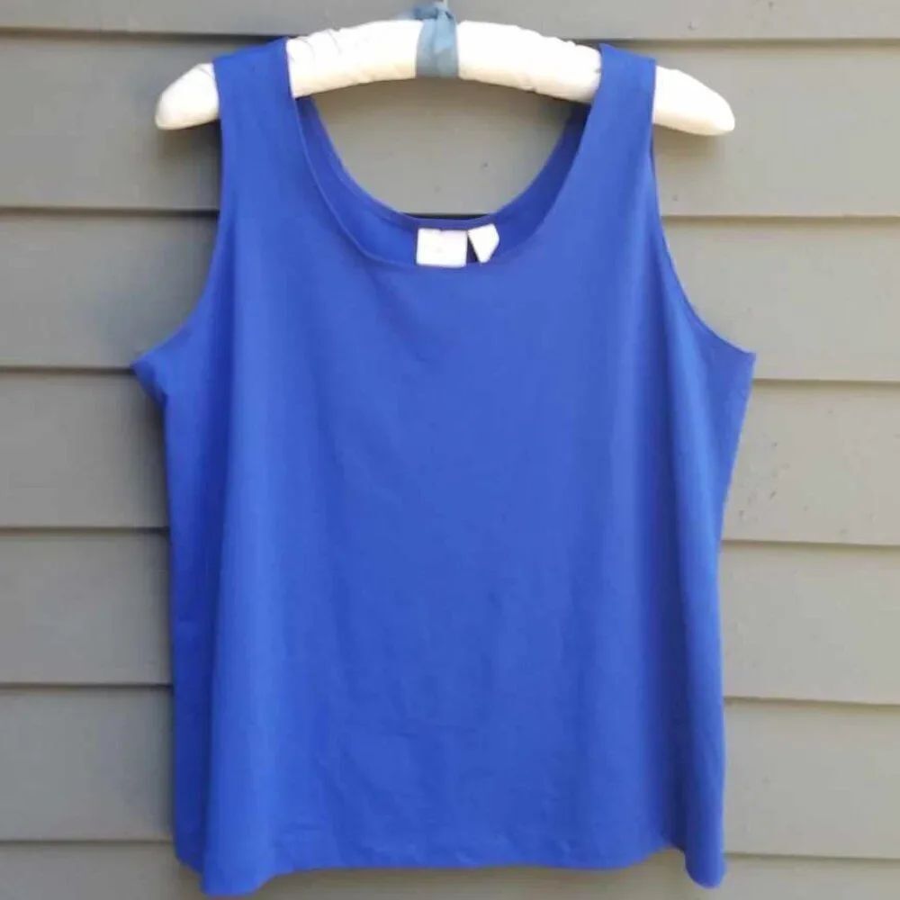 Chicos Blue Tank Top size 3